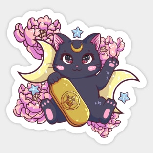 Luna Maneki Neko Sticker